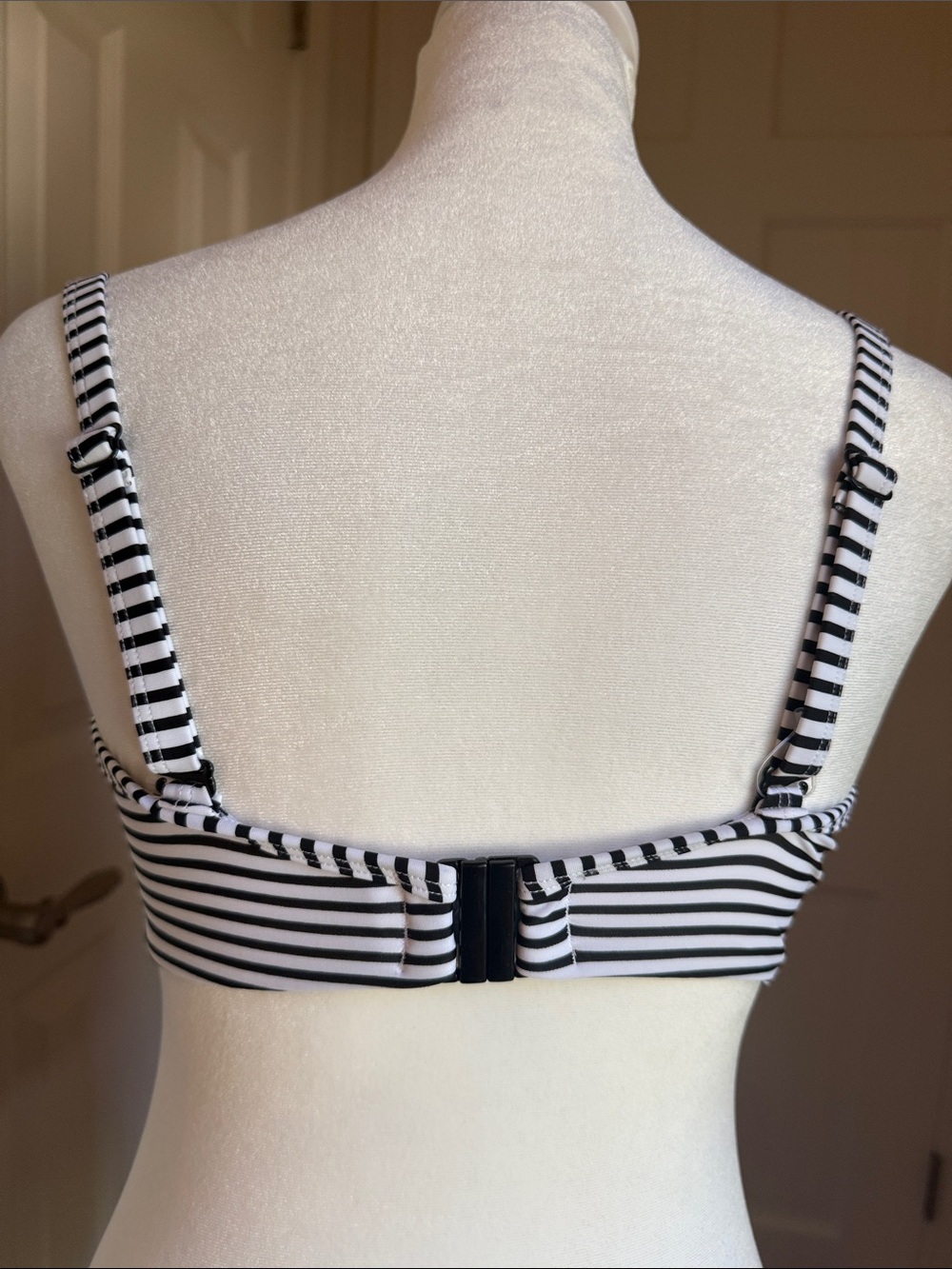 Panache Black & White Striped Twist Front Bikini Top - Picture 4 of 10